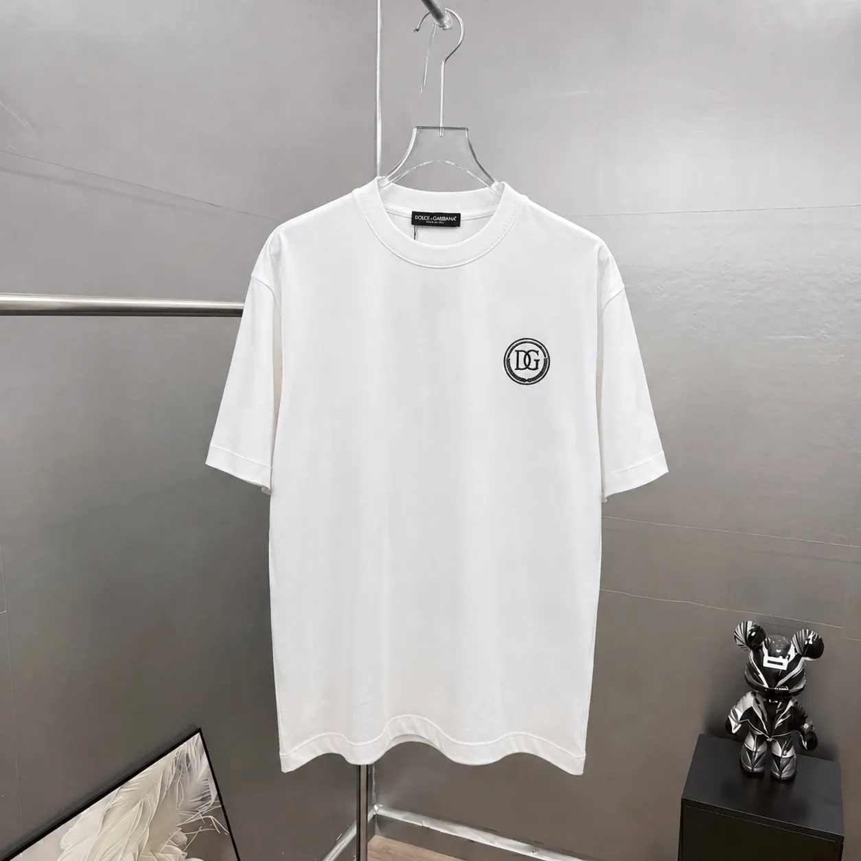 dg～ logo 《 》 ， ， tee， ， Same Style ， : Black White Coffee Brown Size：S（90-130 ） M（125-150 ） L（135-165 ） XL（160-190 ） XXL（185 ）